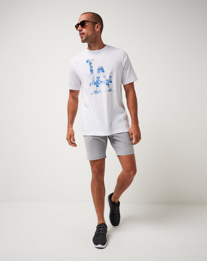 Los Angeles Dodgers Bleacher Breeze Tee White | Travis Mathew Value