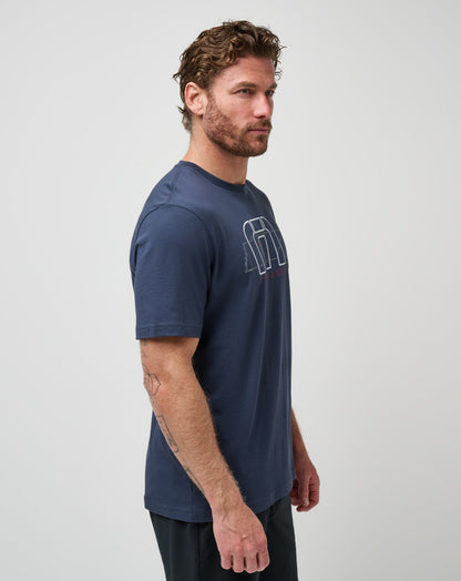 Local Phrases Tee Blue Nights | Travis Mathew Quality