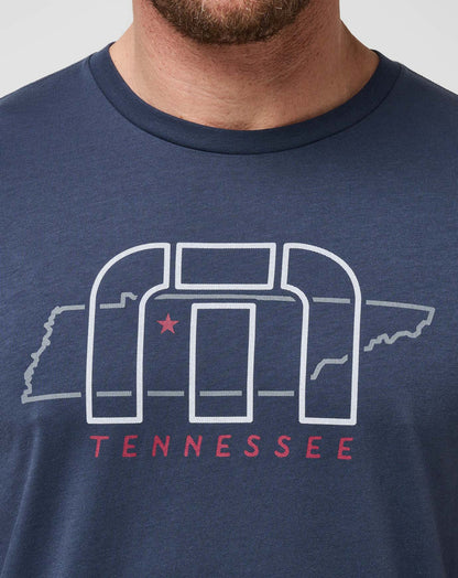 Local Phrases Tee Blue Nights | Travis Mathew Quality