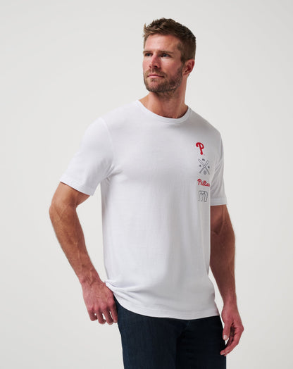 Philadelphia Phillies Sunset Slam 2.0 Tee White | Travis Mathew Everyday
