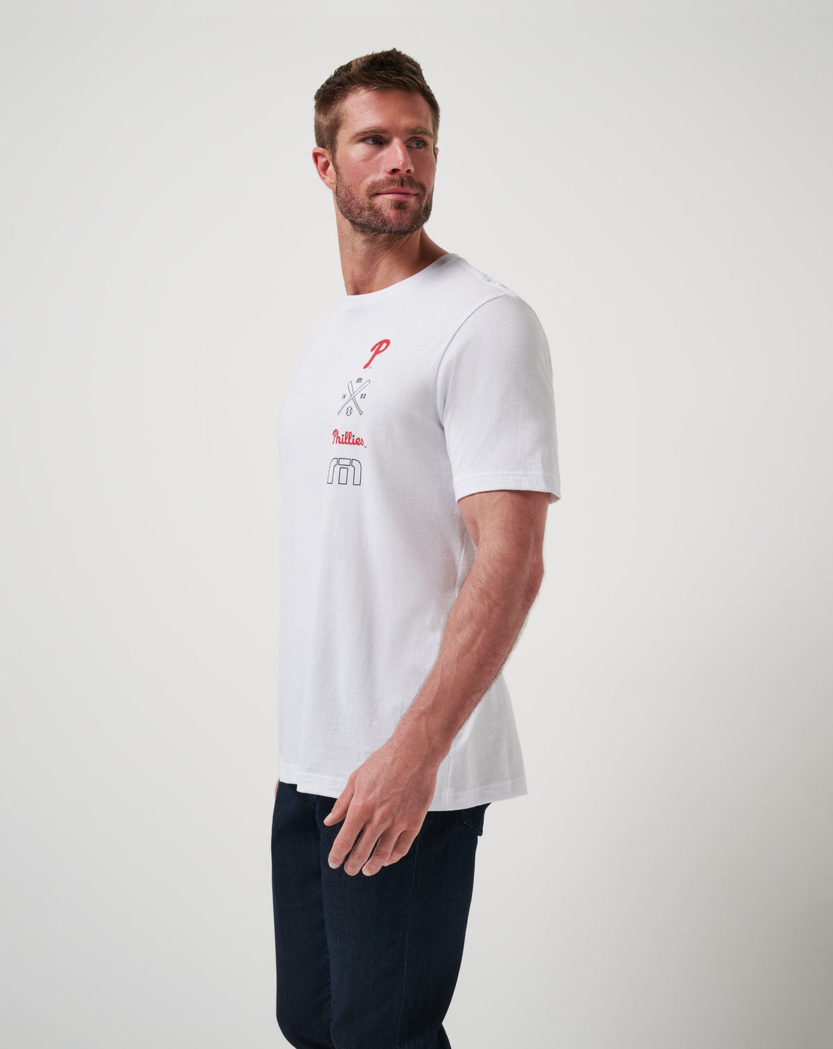 Philadelphia Phillies Sunset Slam 2.0 Tee White | Travis Mathew Everyday