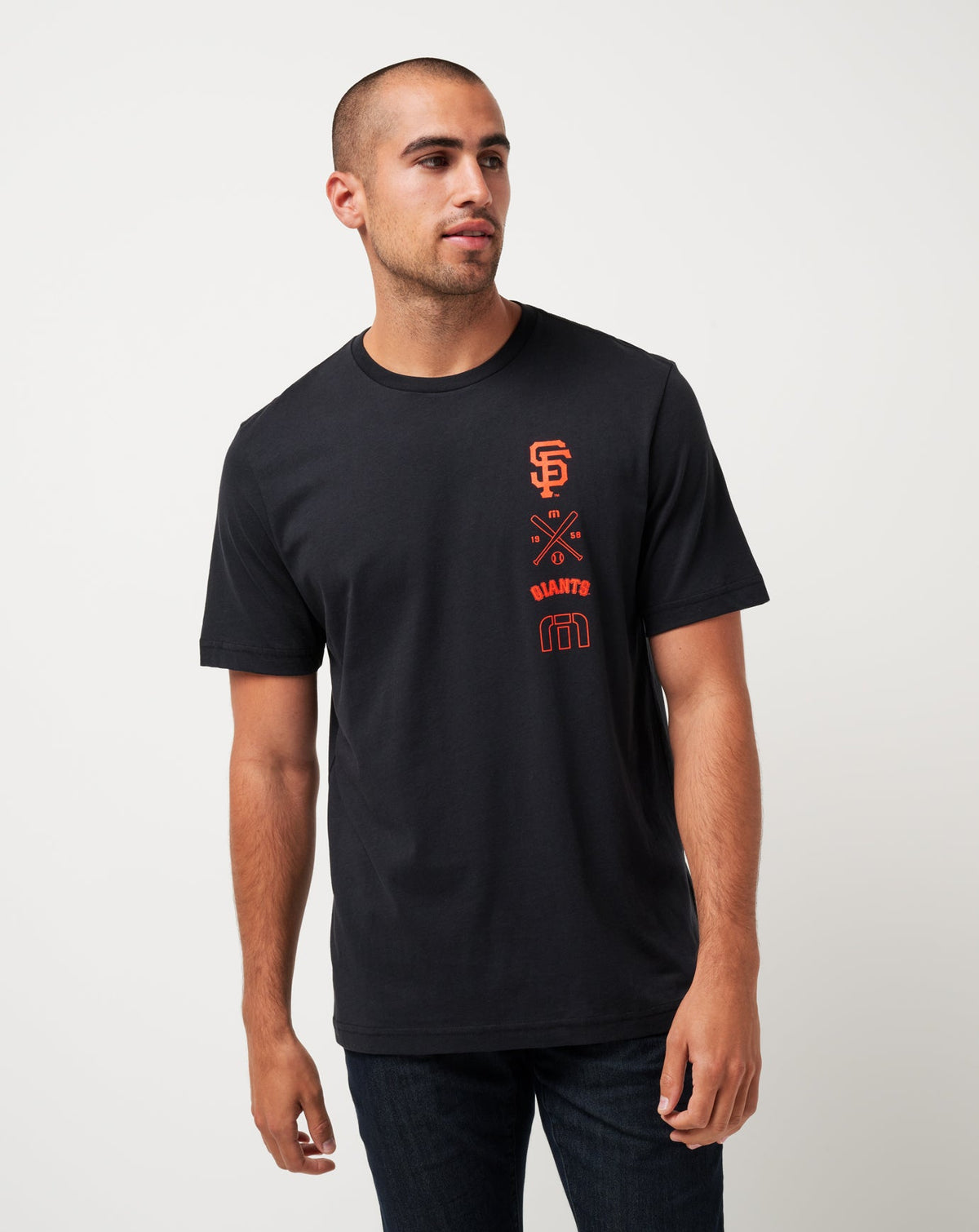 San Francisco Giants Sunset Slam Tee Black | Travis Mathew New