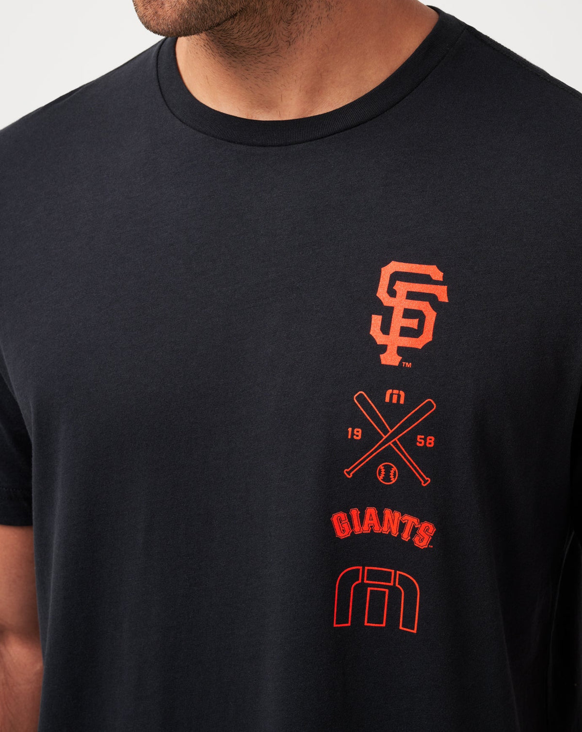 San Francisco Giants Sunset Slam Tee Black | Travis Mathew New