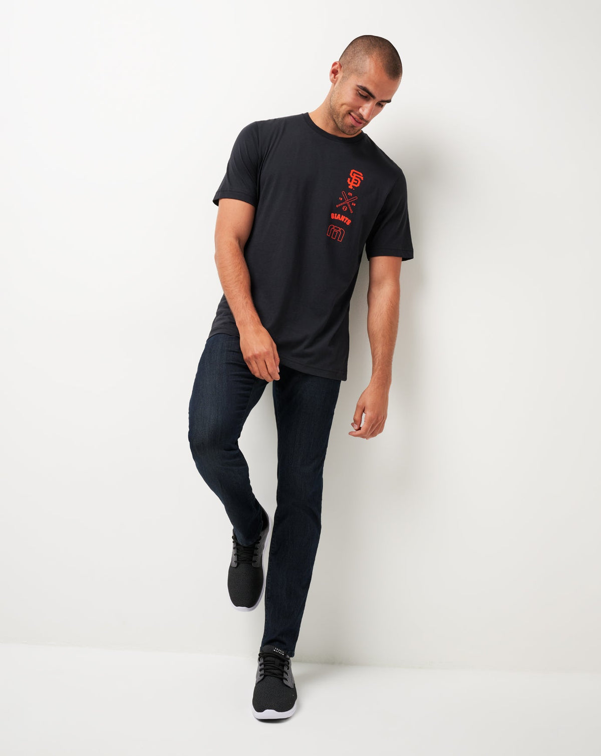 San Francisco Giants Sunset Slam Tee Black | Travis Mathew New