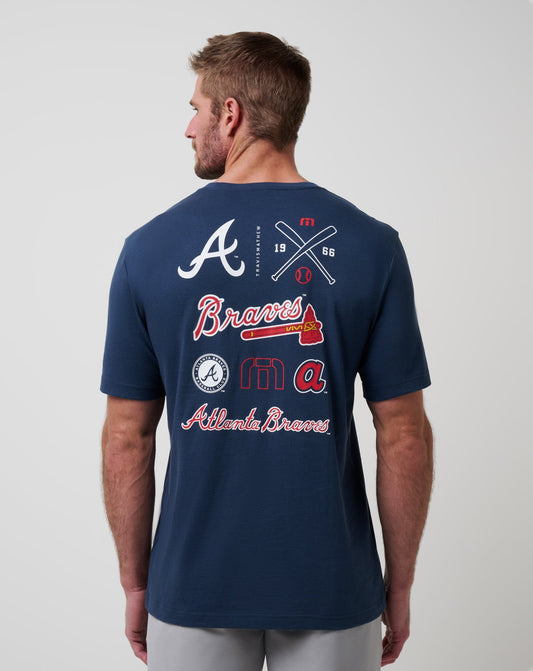 Atlanta Braves Friendly Rivalry Tee Navy | Travis Mathew Great Value