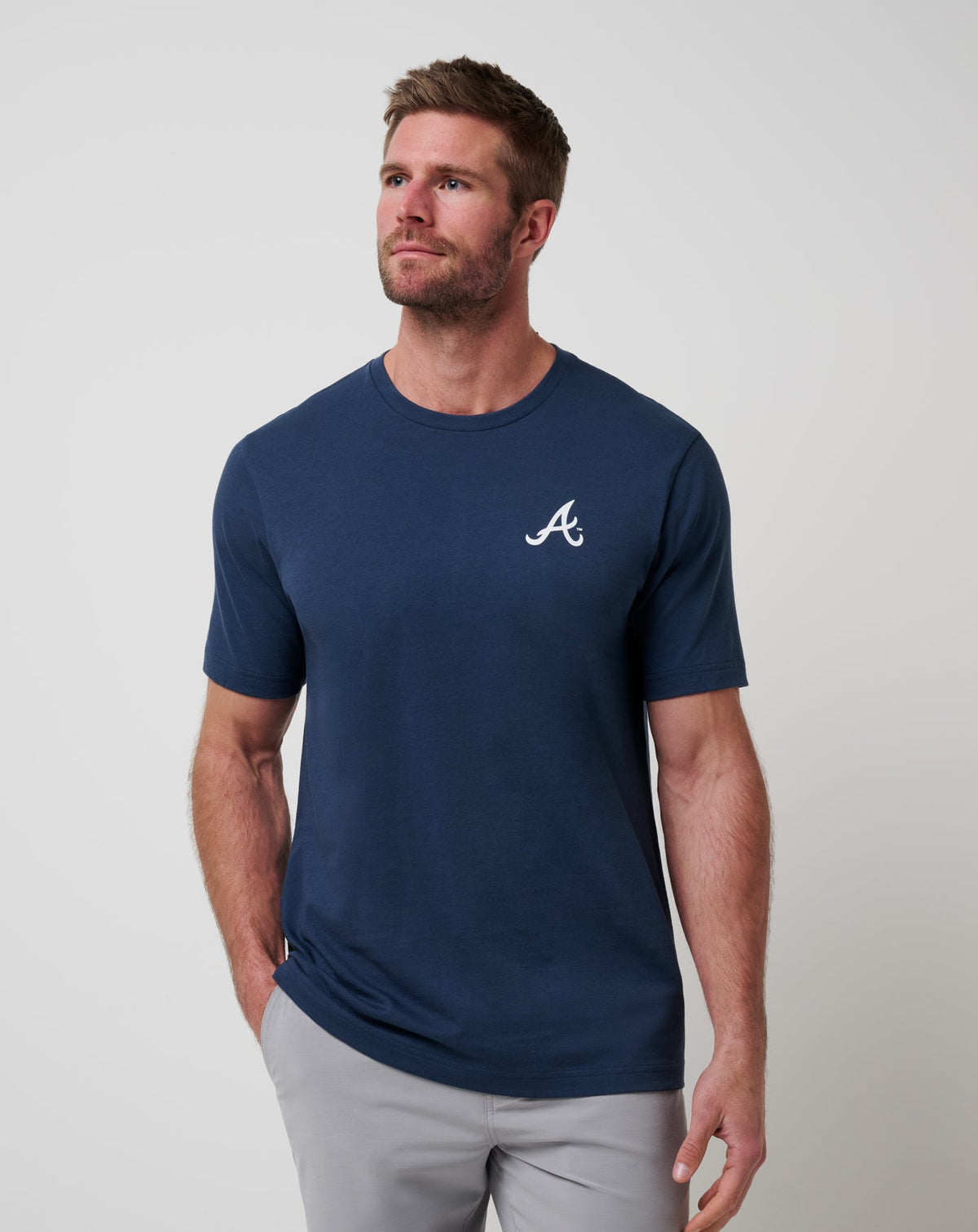 Atlanta Braves Friendly Rivalry Tee Navy | Travis Mathew Great Value