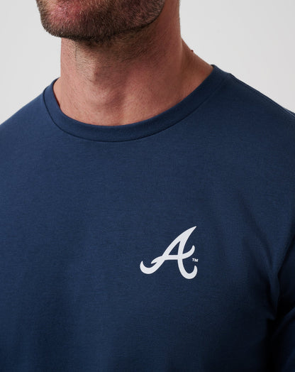 Atlanta Braves Friendly Rivalry Tee Navy | Travis Mathew Great Value