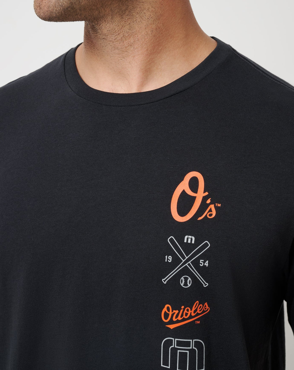 Baltimore Orioles Sunset Slam 2.0 Tee Black | Travis Mathew Best Seller