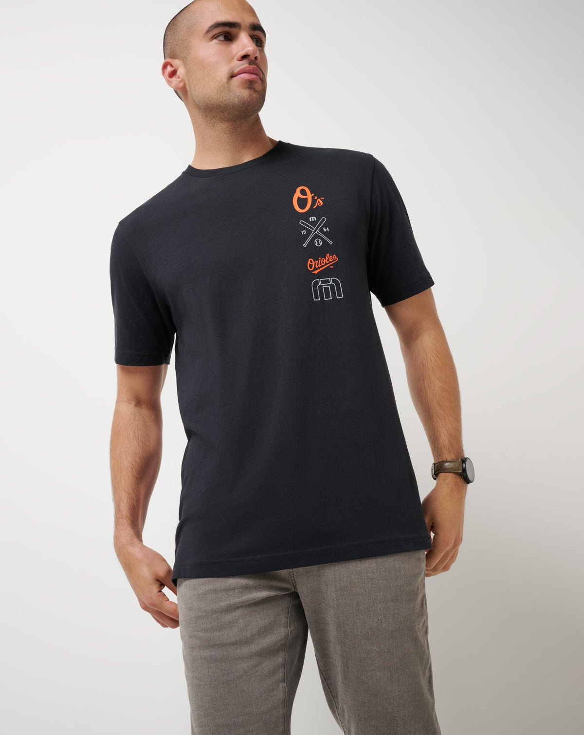 Baltimore Orioles Sunset Slam 2.0 Tee Black | Travis Mathew Best Seller