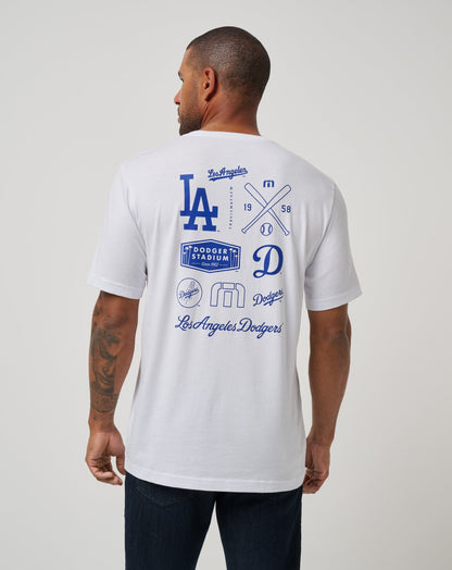 Los Angeles Dodgers Friendly Rivalry Tee White | Travis Mathew Featured