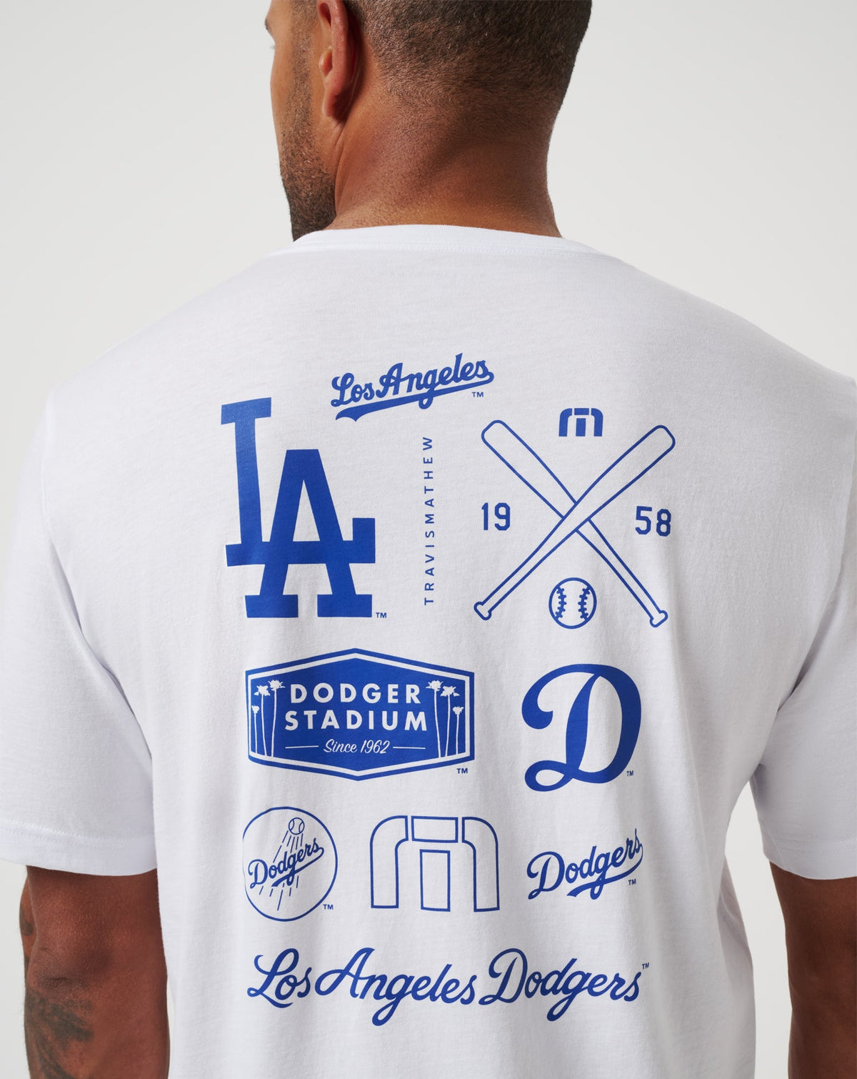 Los Angeles Dodgers Friendly Rivalry Tee White | Travis Mathew Featured