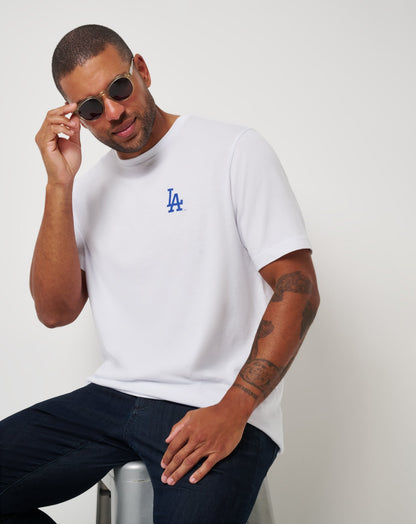 Los Angeles Dodgers Friendly Rivalry Tee White | Travis Mathew Featured