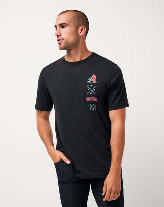 Arizona Diamondbacks Sunset Slam Tee Black | Travis Mathew Quality
