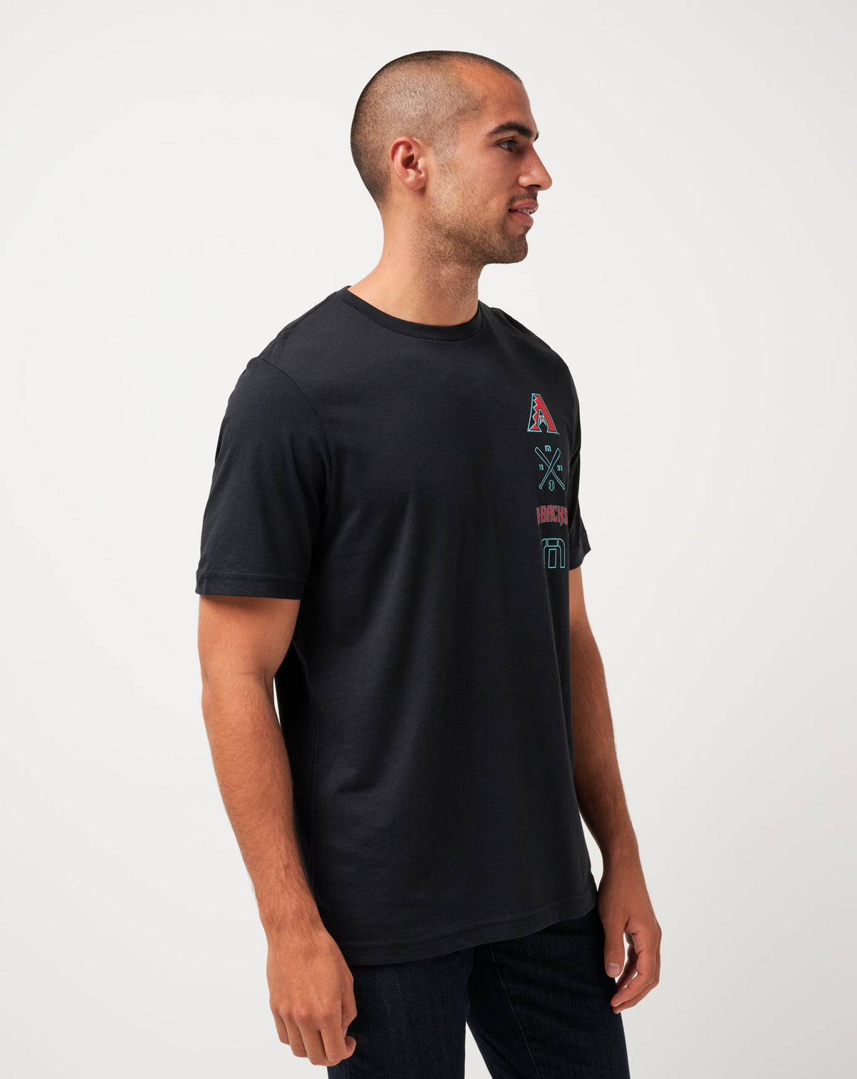 Arizona Diamondbacks Sunset Slam Tee Black | Travis Mathew Quality