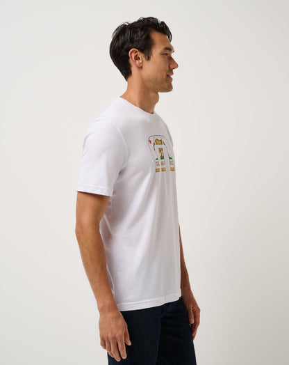 Tropical Tailgate Tee White | Travis Mathew Exclusive