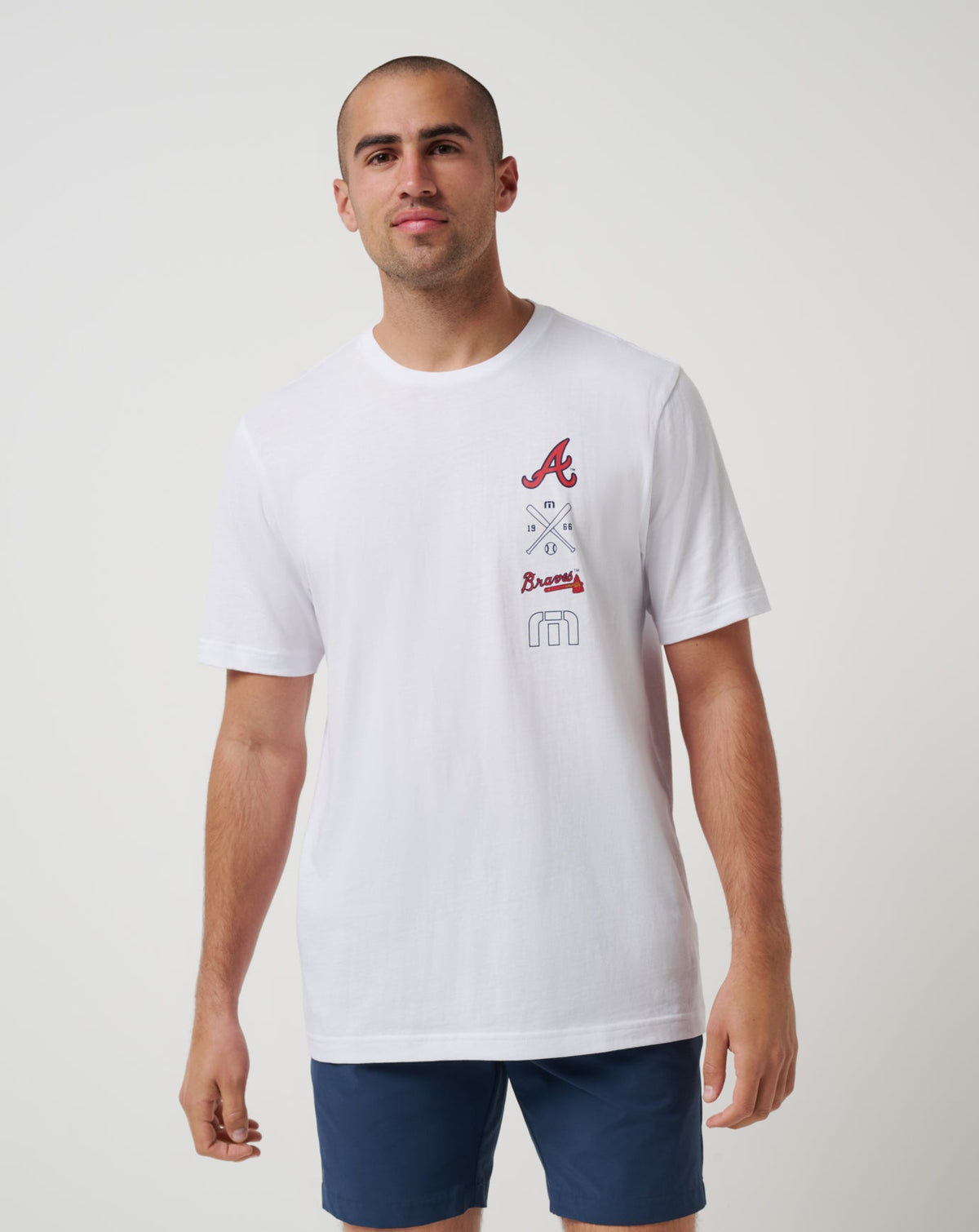 Atlanta Braves Sunset Slam 2.0 Tee White | Travis Mathew New