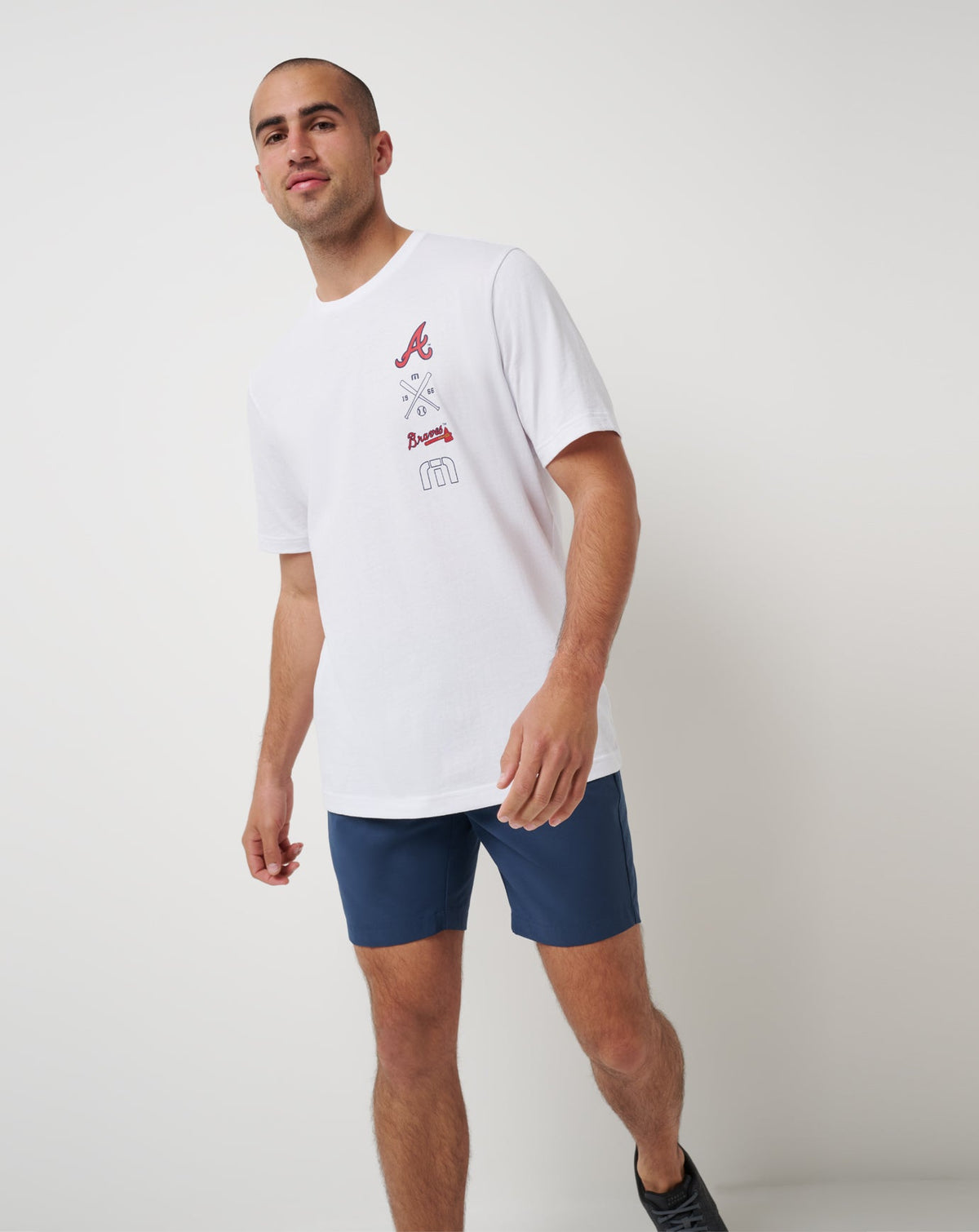 Atlanta Braves Sunset Slam 2.0 Tee White | Travis Mathew New
