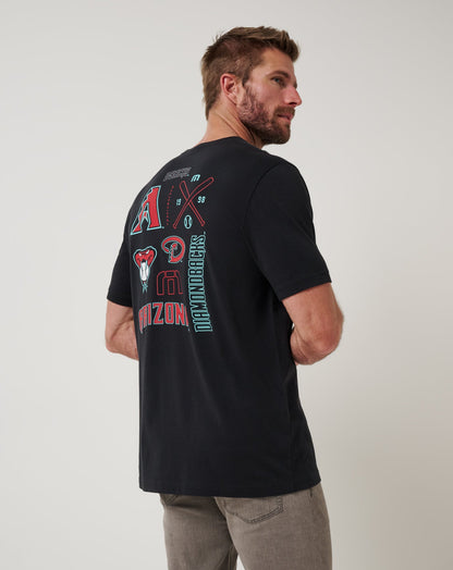 Arizona Diamondbacks Friendly Rivalry Tee Black | Travis Mathew Top Pick