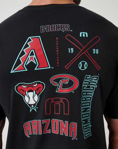 Arizona Diamondbacks Friendly Rivalry Tee Black | Travis Mathew Top Pick