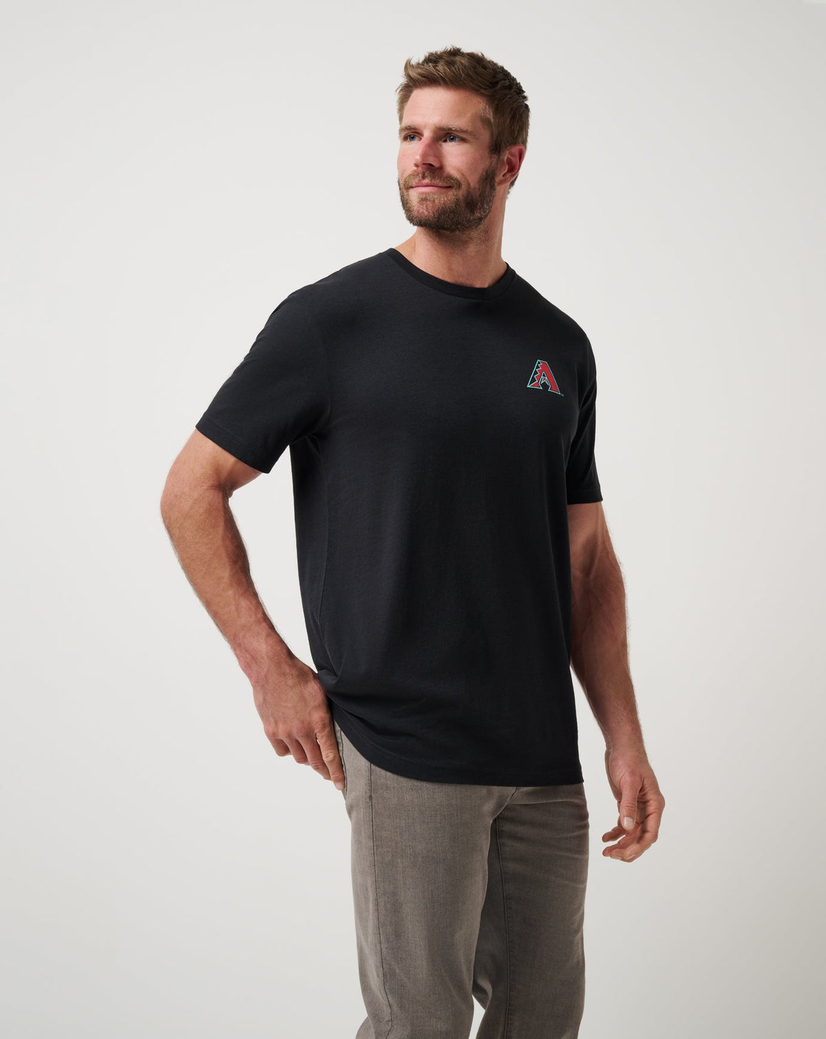 Arizona Diamondbacks Friendly Rivalry Tee Black | Travis Mathew Top Pick