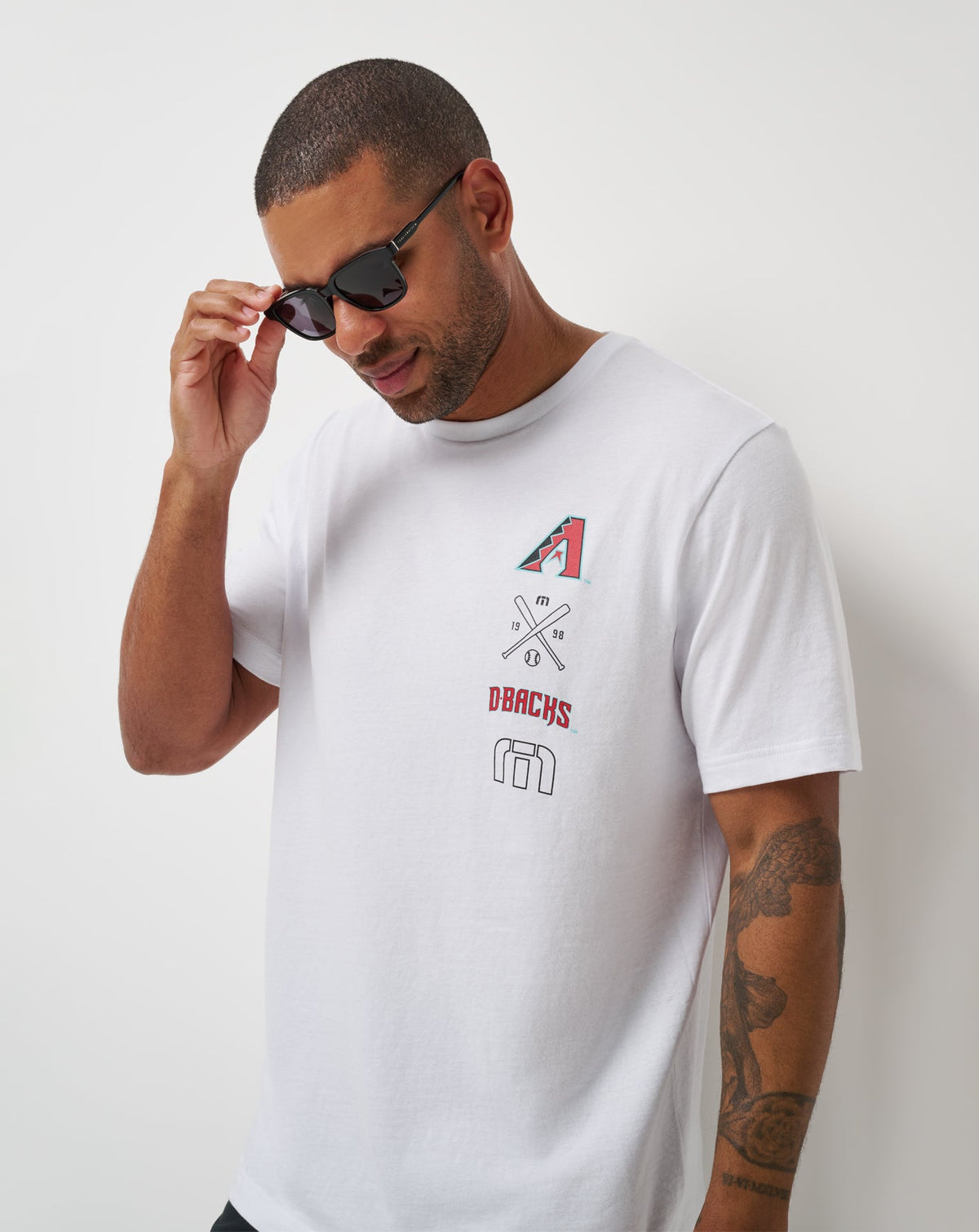 Arizona Diamondbacks Sunset Slam 2.0 Tee White | Travis Mathew Signature