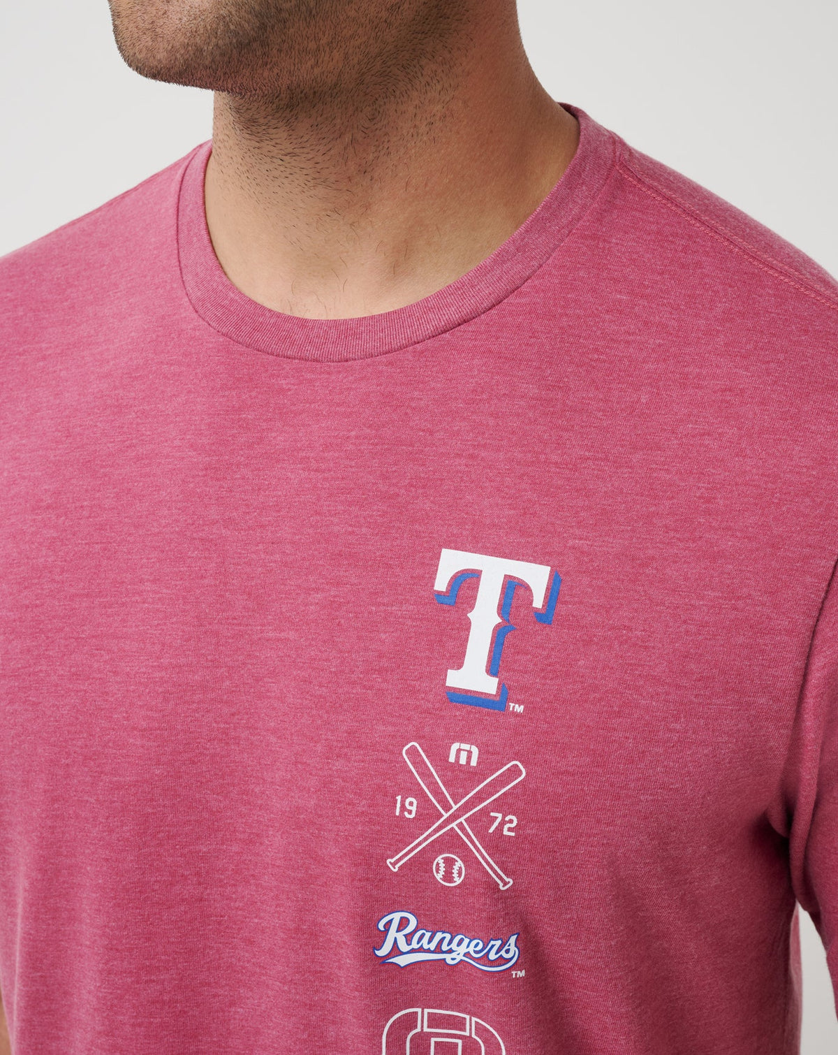 Texas Rangers Sunset Slam 2.0 Tee Heather Red | Travis Mathew Popular