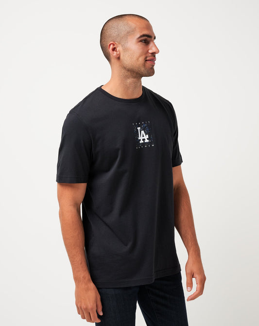 Los Angeles Dodgers In The Dugout Tee Black | Travis Mathew Classic