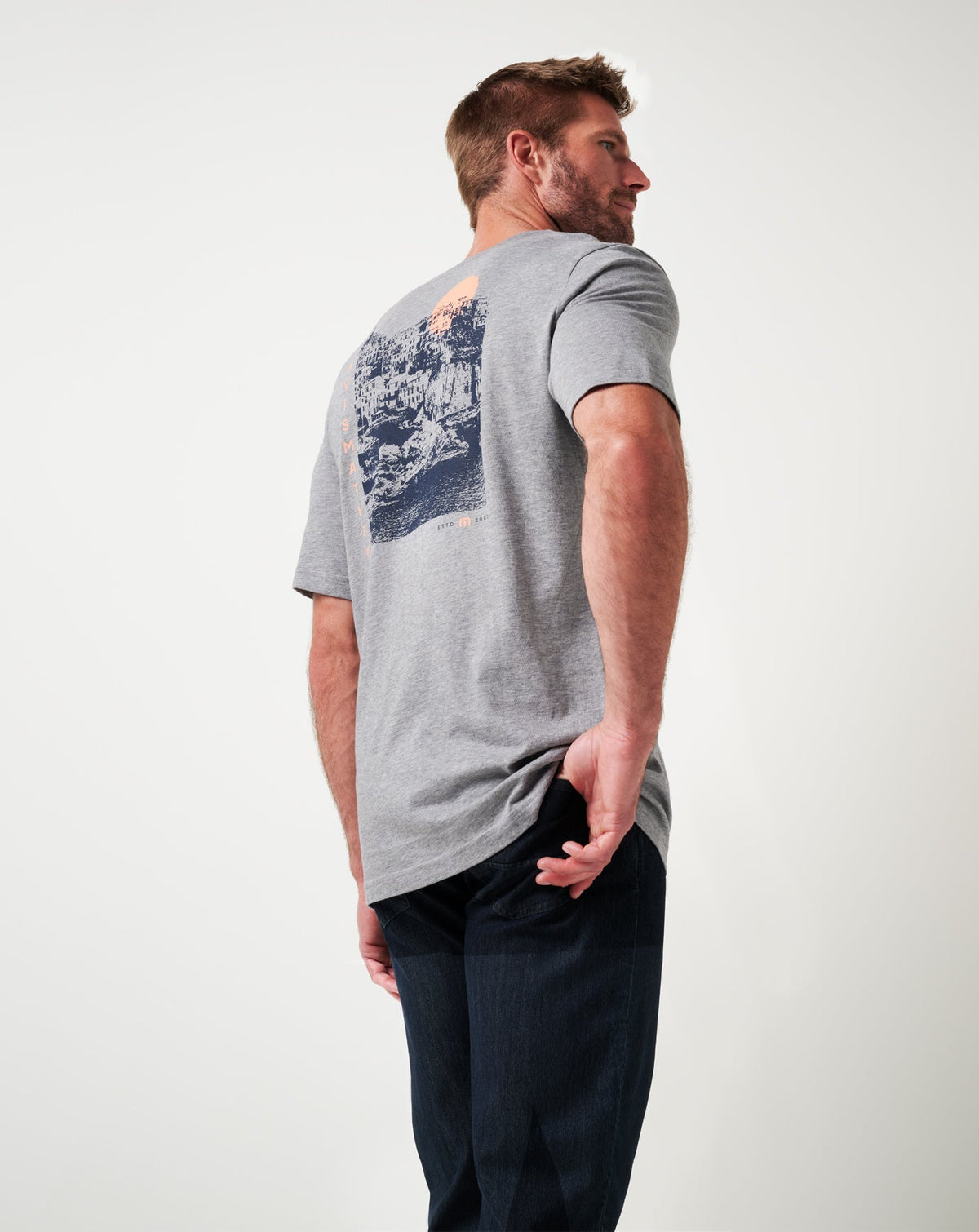 Maiden Voyage Tee Heather Medium Grey | Travis Mathew Deals