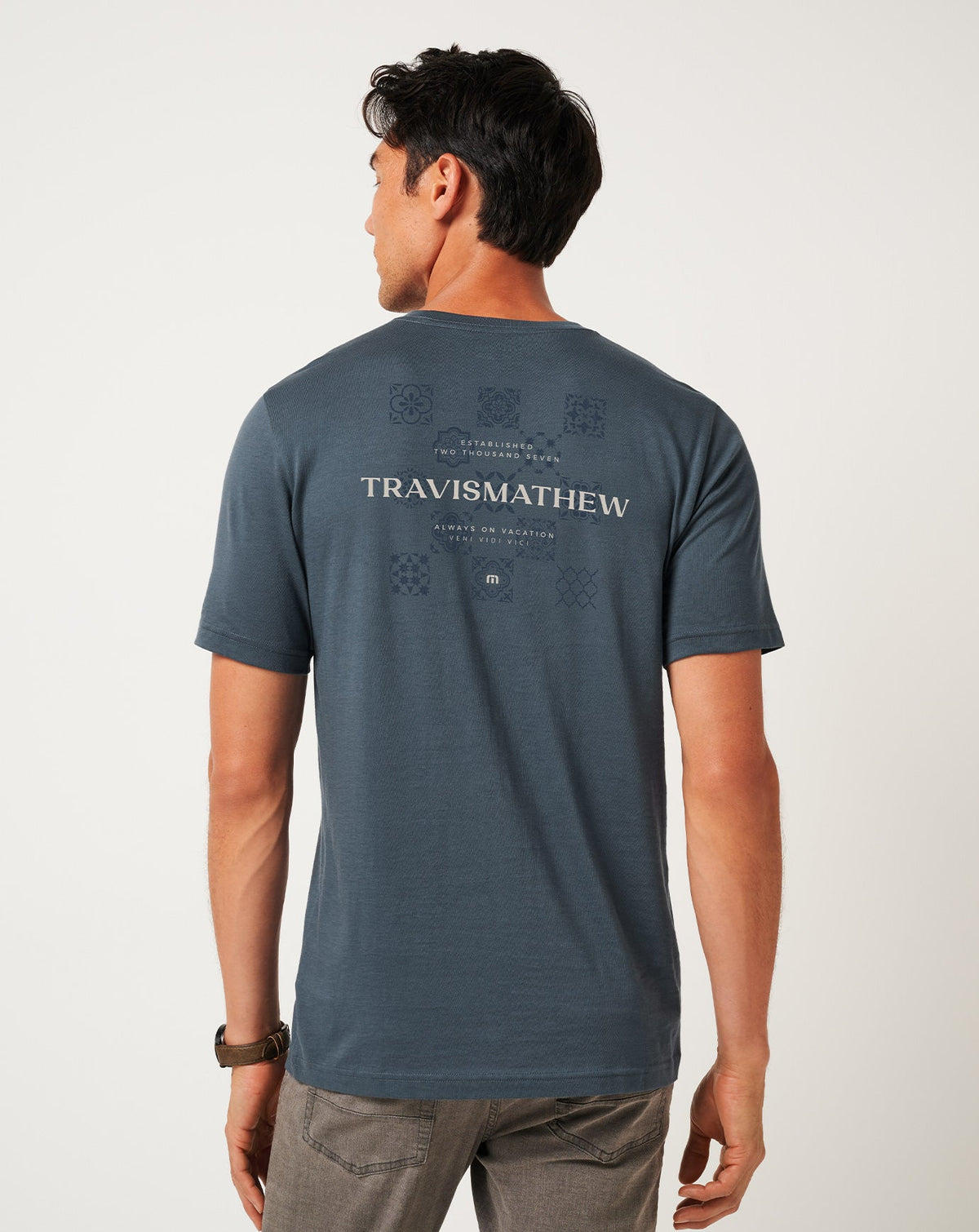 Preferred Status Tee Mood Indigo/Vintage Indigo | Travis Mathew Exclusive