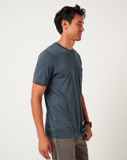 Preferred Status Tee Mood Indigo/Vintage Indigo | Travis Mathew Exclusive