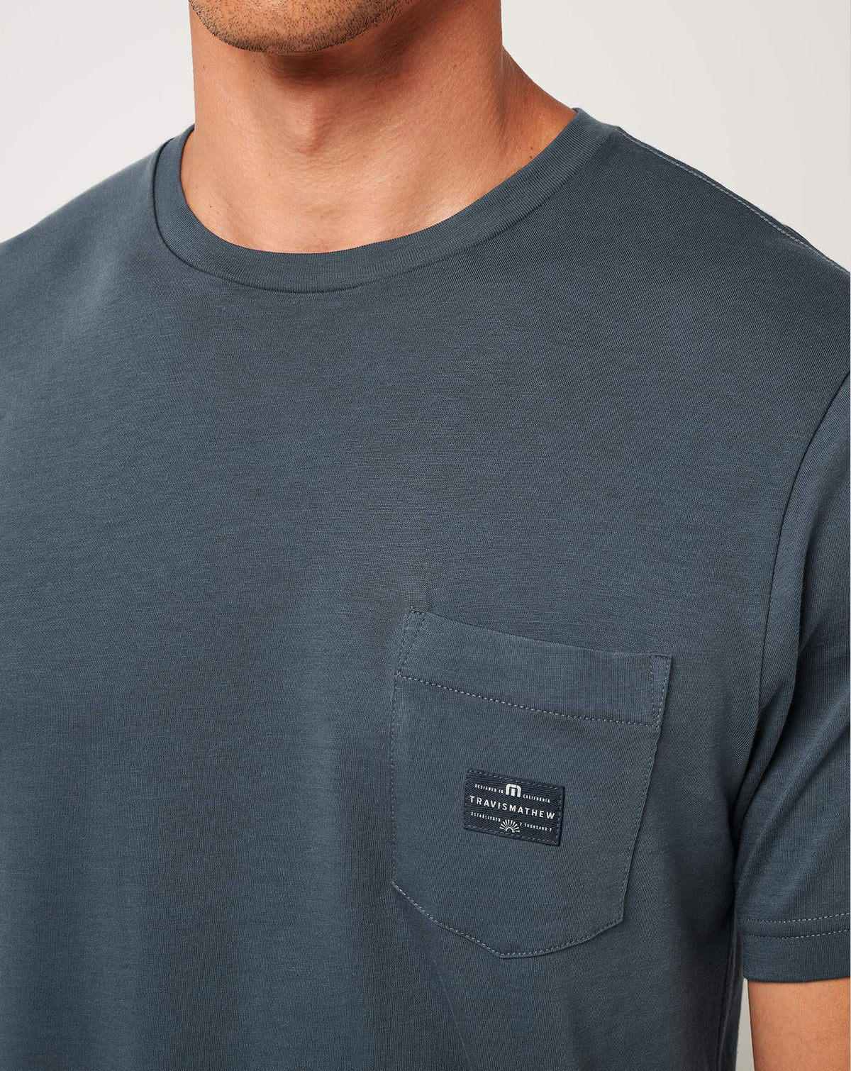 Preferred Status Tee Mood Indigo/Vintage Indigo | Travis Mathew Exclusive