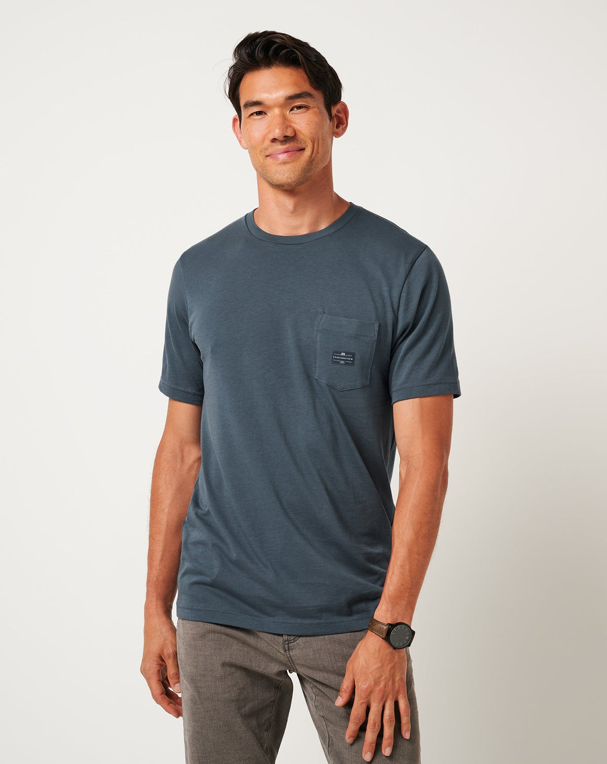 Preferred Status Tee Mood Indigo/Vintage Indigo | Travis Mathew Exclusive