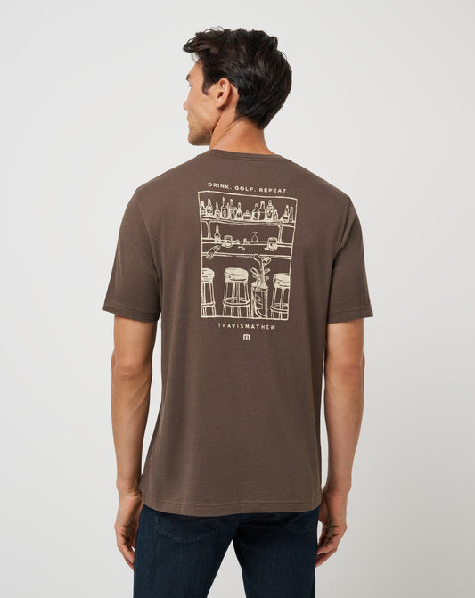 Tasting Room Tee Chocolate | Travis Mathew Special Offer
