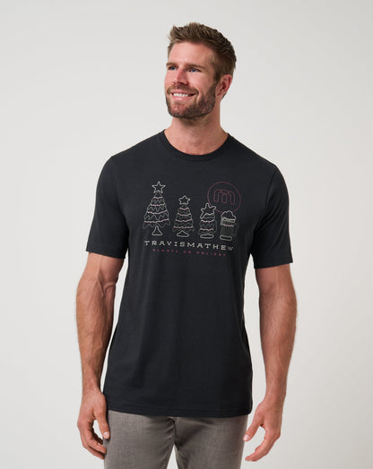 Season Of Giving Tee Black | Travis Mathew Customer Favorite
