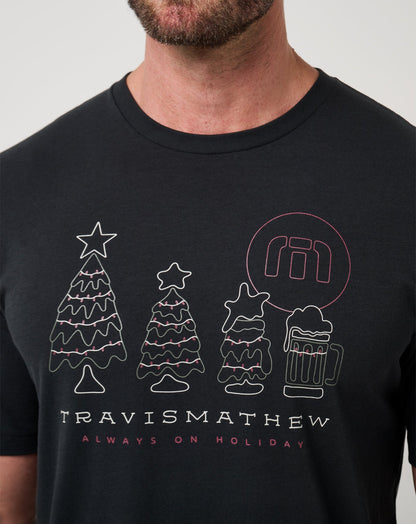 Season Of Giving Tee Black | Travis Mathew Customer Favorite