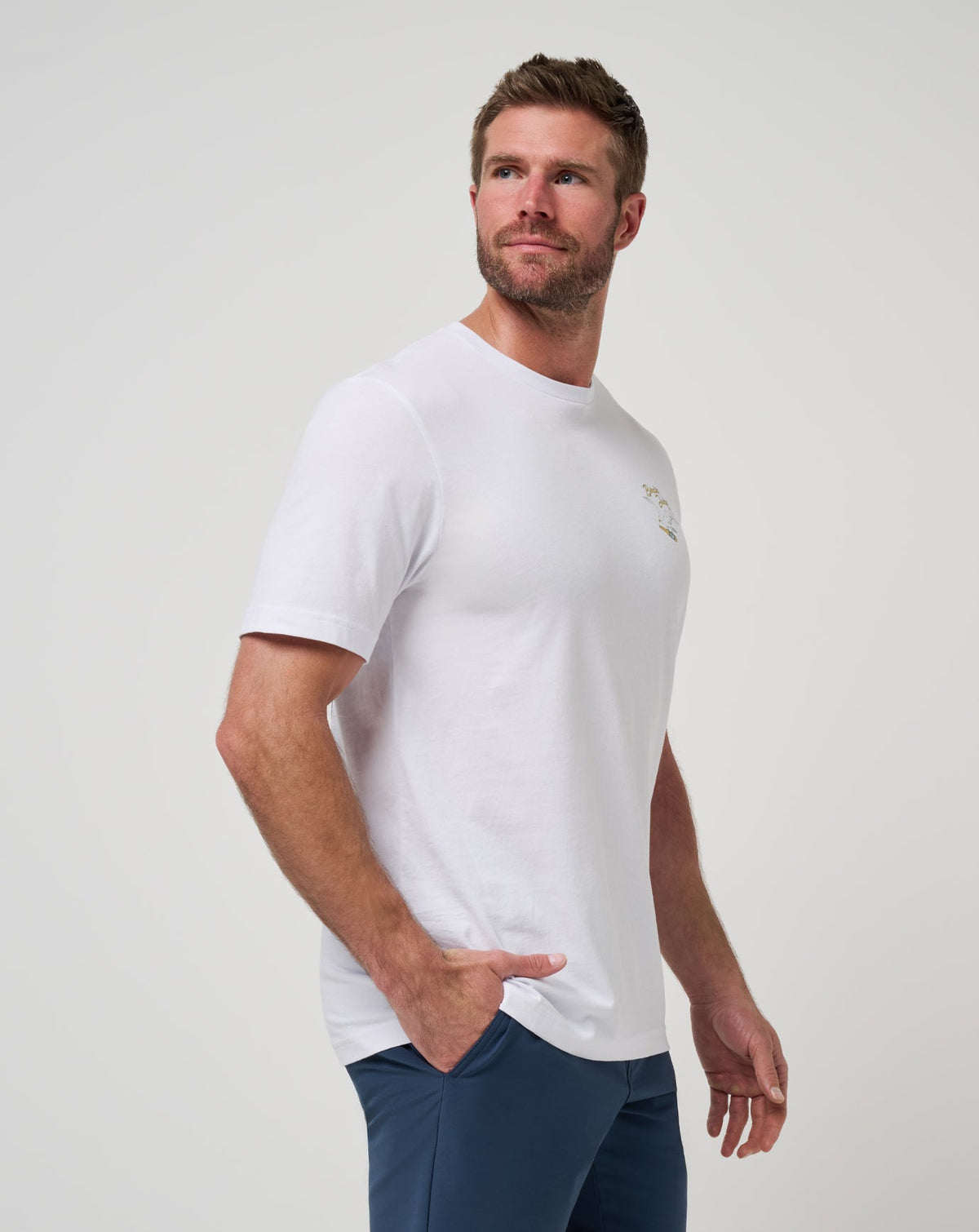 Drink Ticket Tee White | Travis Mathew Featured