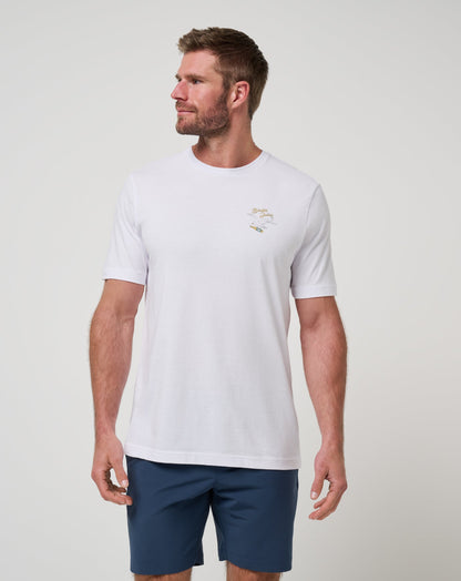 Drink Ticket Tee White | Travis Mathew Featured
