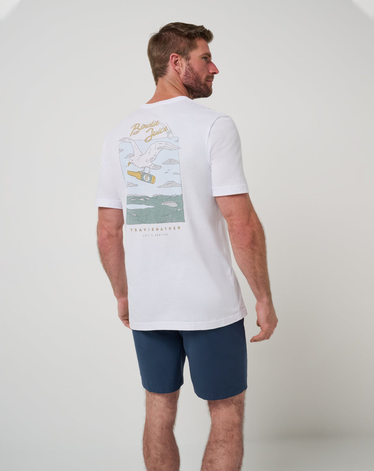 Drink Ticket Tee White | Travis Mathew Featured