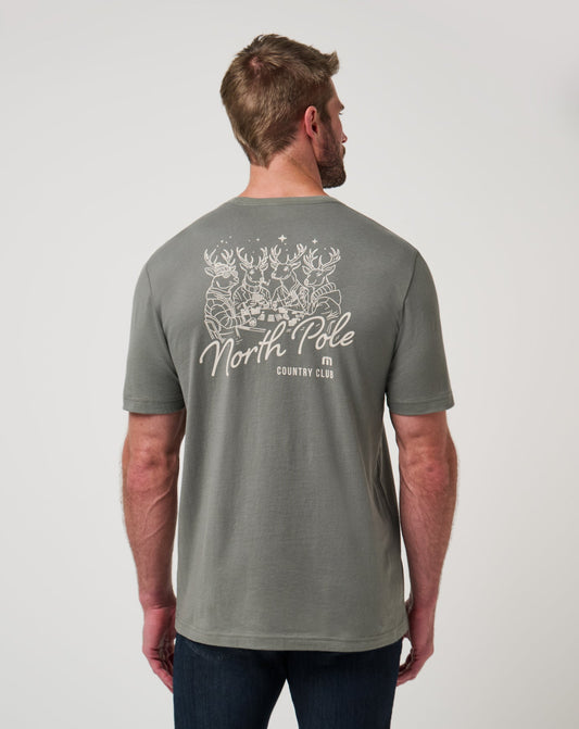 Run Rudolph Tee Dark Olive | Travis Mathew Hot Sale