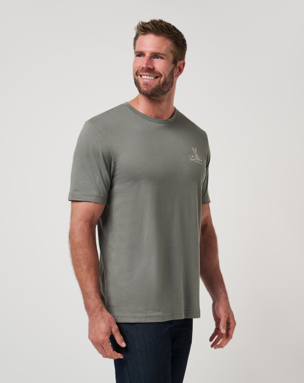 Run Rudolph Tee Dark Olive | Travis Mathew Hot Sale