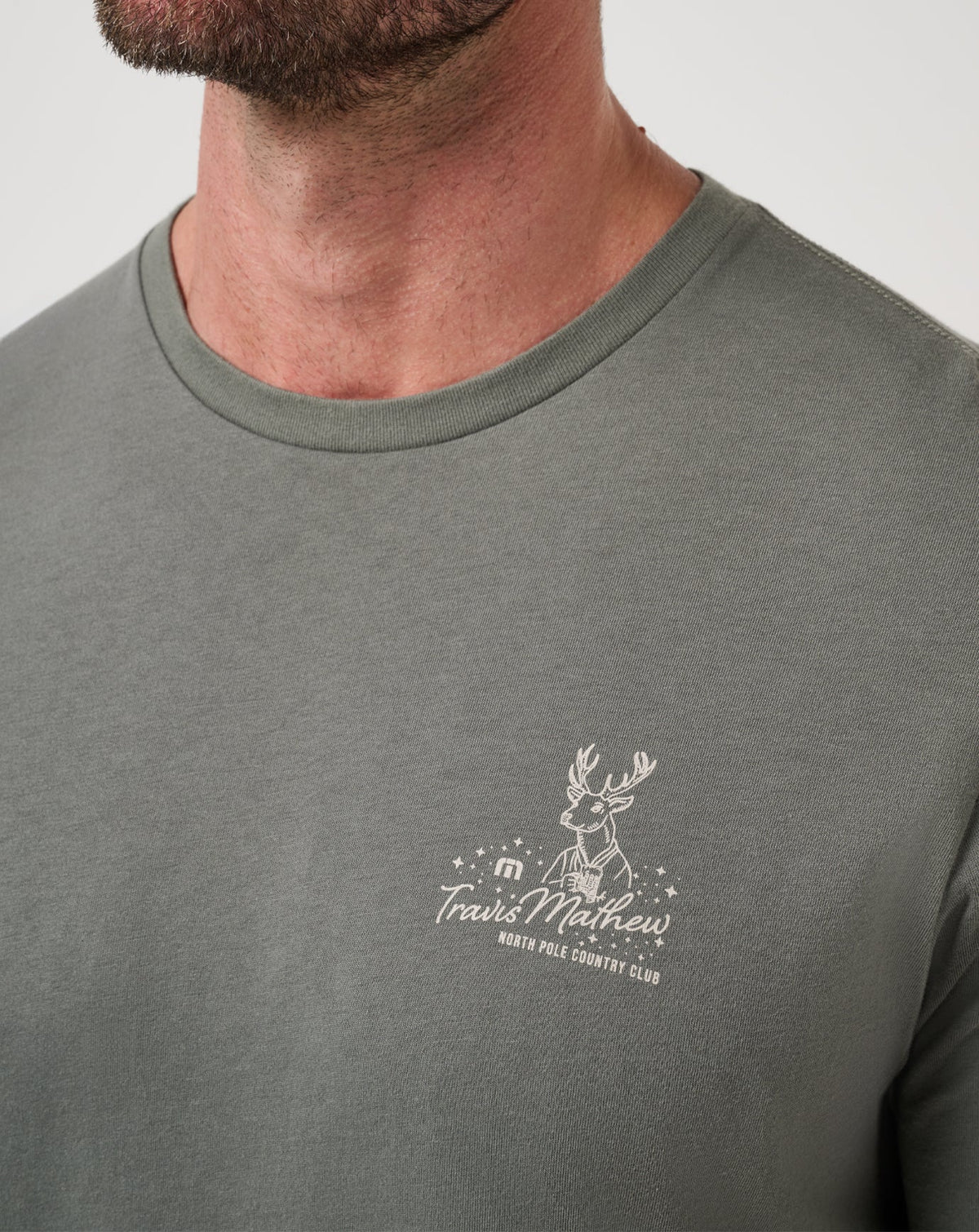 Run Rudolph Tee Dark Olive | Travis Mathew Hot Sale