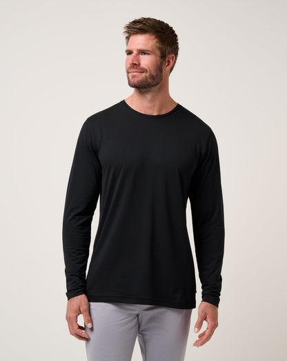 Performance Jersey Long Sleeve Tee Black | Travis Mathew New