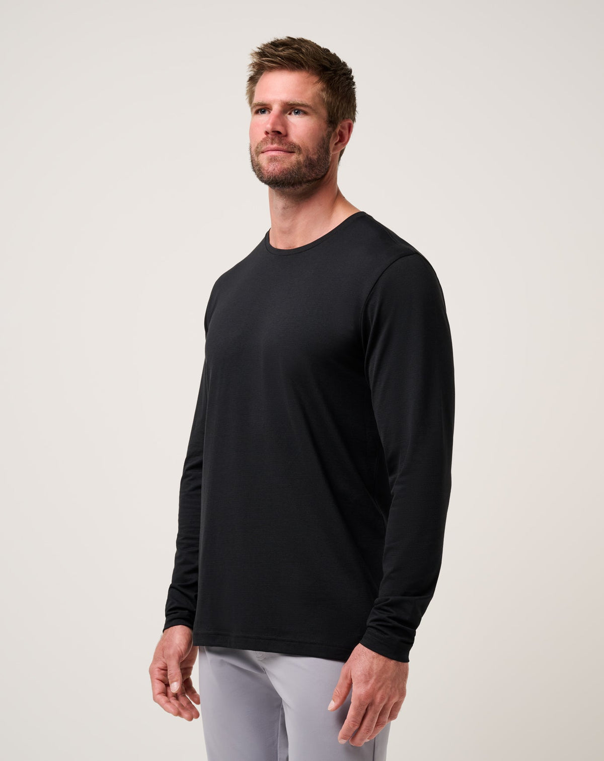 Performance Jersey Long Sleeve Tee Black | Travis Mathew New