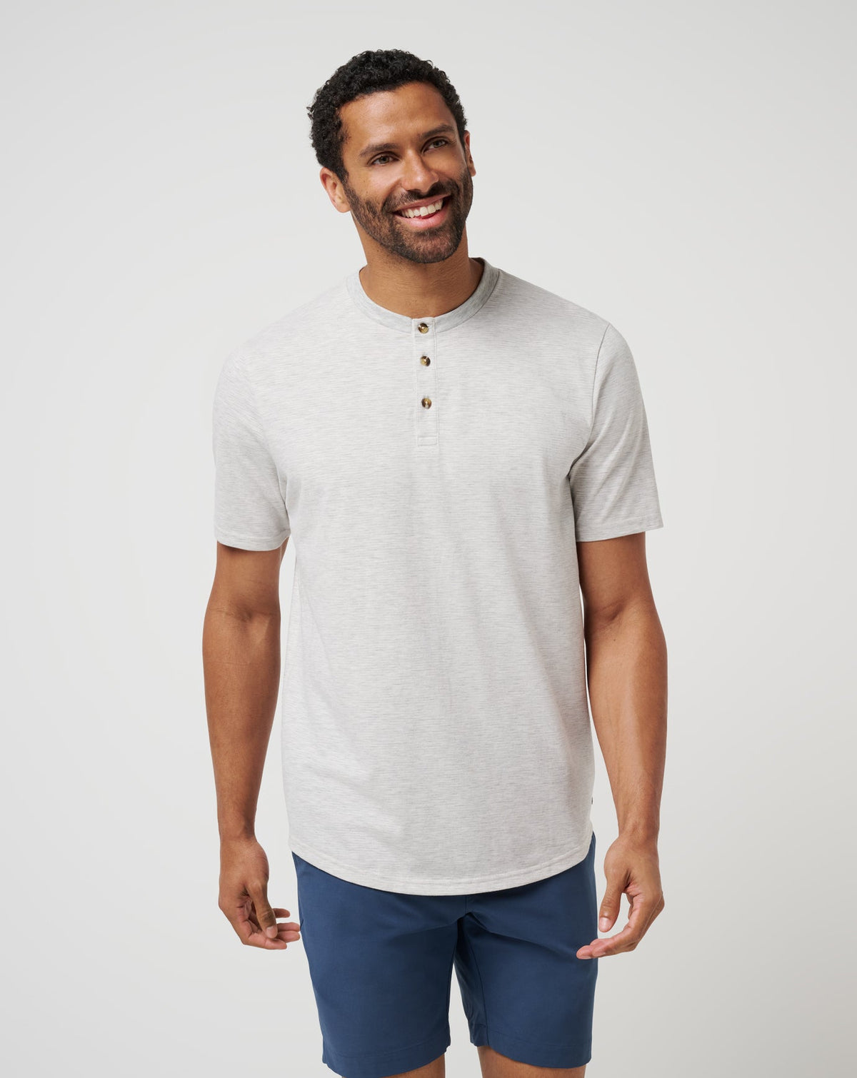 All Adrift Tee Heather Light Grey | Travis Mathew Hot Sale