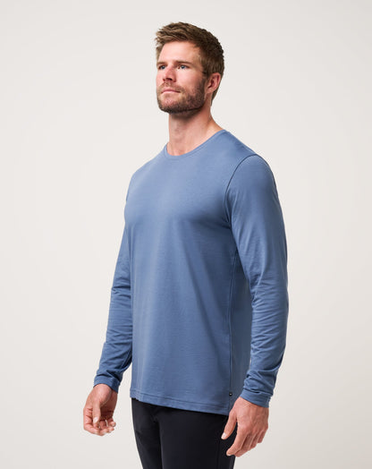 Performance Jersey Long Sleeve Tee Bering Sea | Travis Mathew Signature
