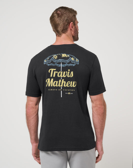 Vacation Home Tee Black | Travis Mathew Essential