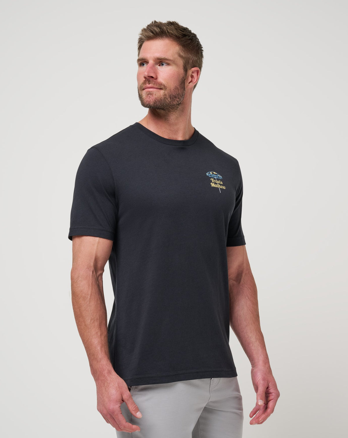 Vacation Home Tee Black | Travis Mathew Essential