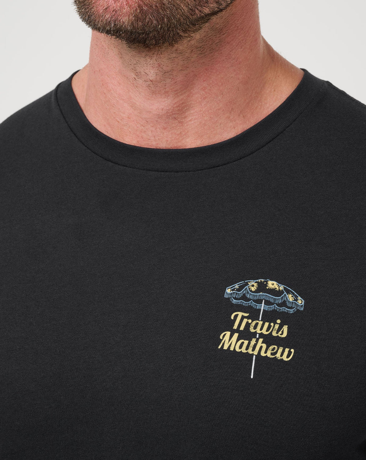 Vacation Home Tee Black | Travis Mathew Essential