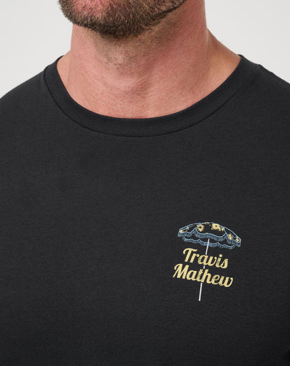 Vacation Home Tee Black | Travis Mathew Essential