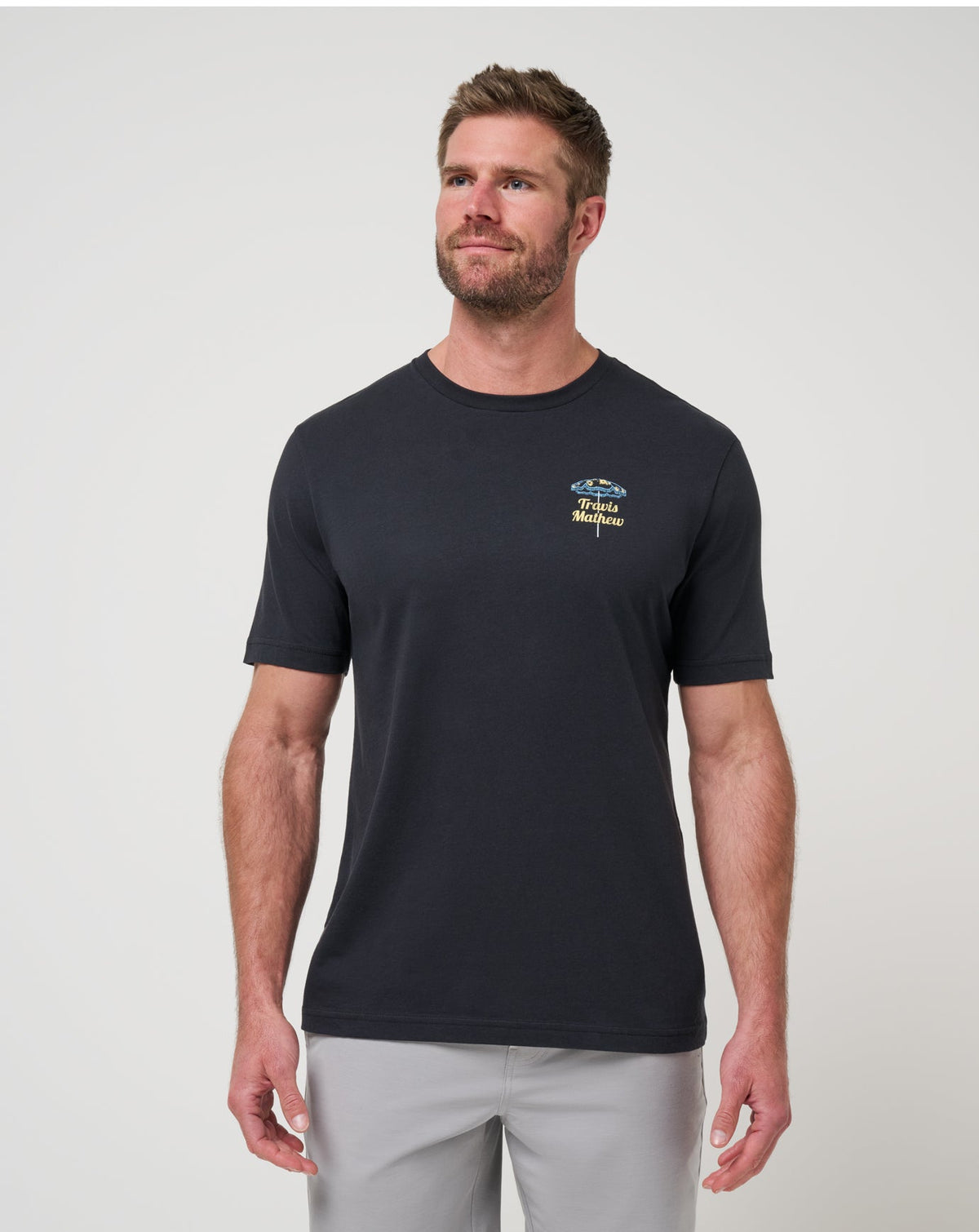 Vacation Home Tee Black | Travis Mathew Essential